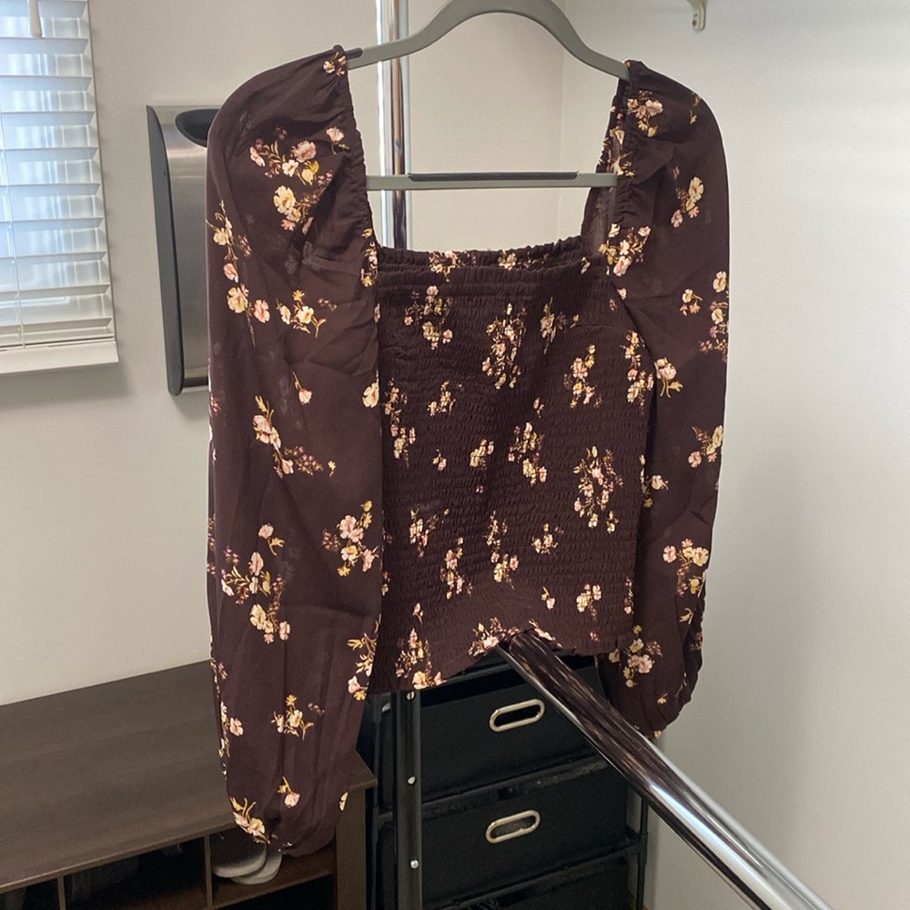 Abercrombie and Fitch fall floral blouse size small